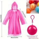 6 ponchos compactos de lluvia con llavero - Imagen 7