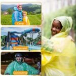 6 ponchos compactos de lluvia con llavero - Imagen 3